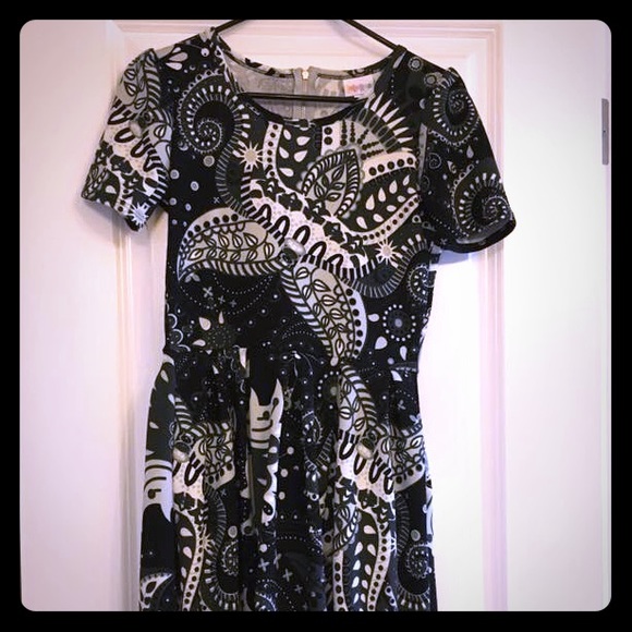 Black and white size small lularoe Amelia dress