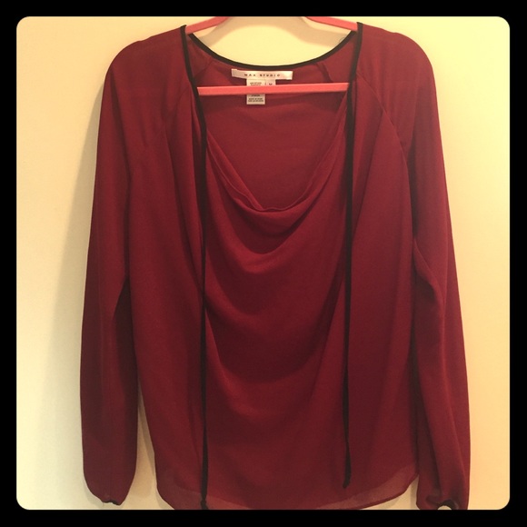 Sheer Crimson blouse