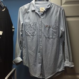 Hollister jean shirt