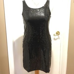 Black sequins dress