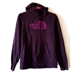 Purple North Face Hoodie Sweater