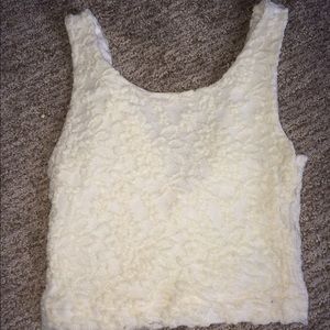 Urban cream crop top