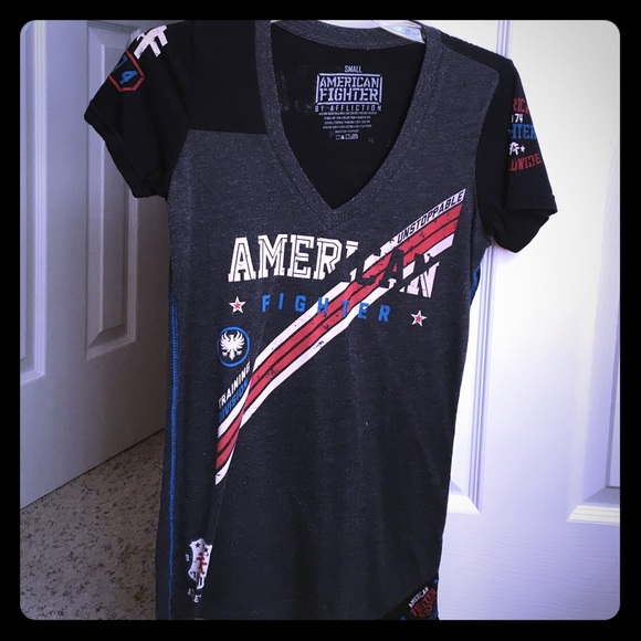 American Fighter Tops - American Fighter vneck tee from The Buckle.