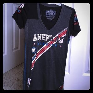 American Fighter vneck tee from The Buckle.