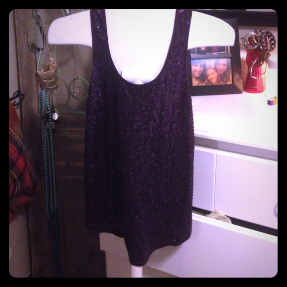 Sequin tank top