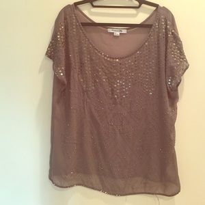 Army green forever 21 beaded blouse