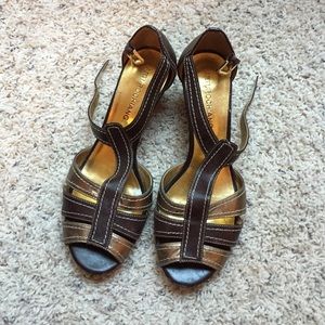 Arturo Chiang | Bronze and Gold Sandals
