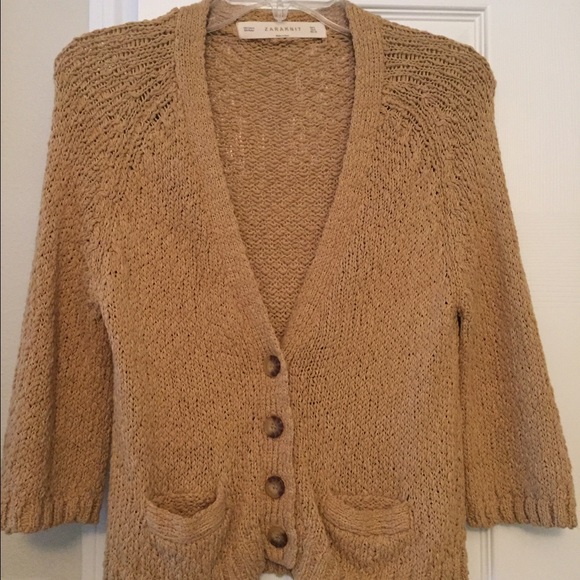 Zara mustard cardigan.