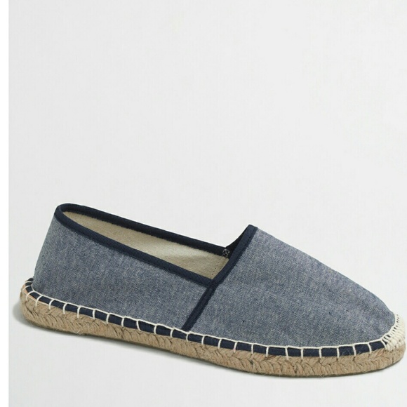 JCREW CHAMBRAY ESPADRILLES SZ.6 NEW