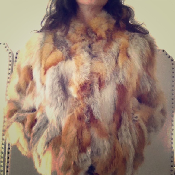 Jacques Saint Laurent fox fur coat