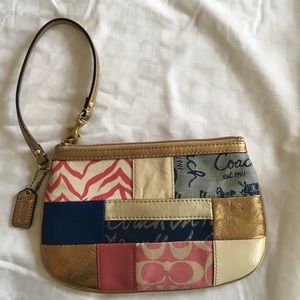Coach Patchwork Wristlet