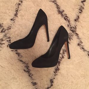 Black Velvet Heels