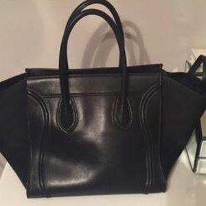 Black leather Celine Black leather Celine