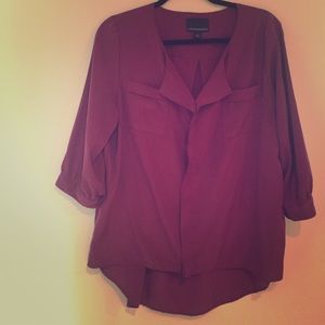 Cynthia Rowley purple blouse