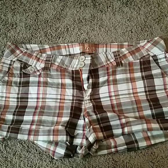 Arizona jean company plaid shorts, worn few times