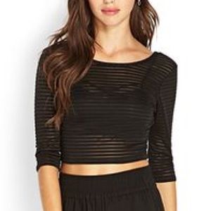 SALE Forever 21 Mesh Crop Top