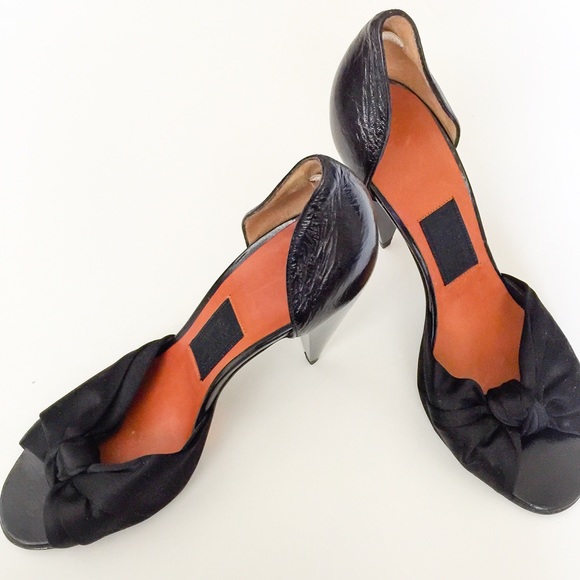 Lanvin peep toe pumps