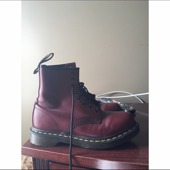 Cherry Red Matte Doc Martens