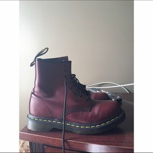 Cherry Red Matte Doc Martens