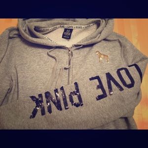 VICTORIA'S SECRET PINK sequined hoodie!