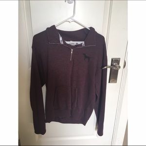 Half zip PINK hoodie