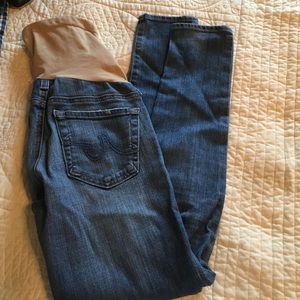 Ag the legging ankle maternity jeans