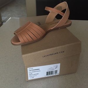 Lucky Brand Channing Leather Sandals 7.5