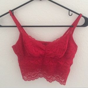 REPOSH NWT red lace bralette