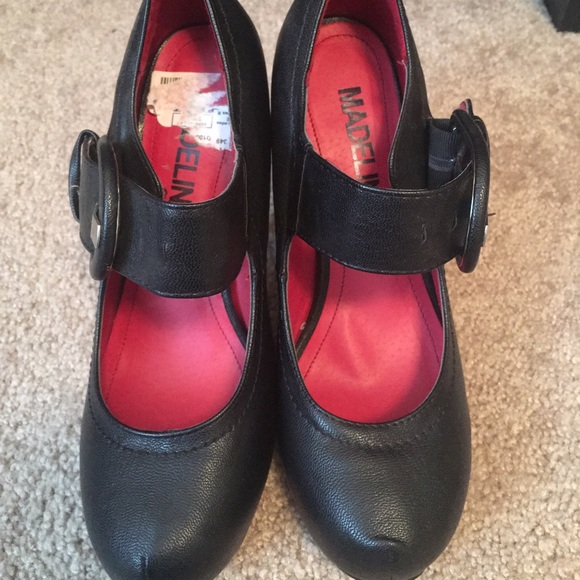 Cute black and red heels