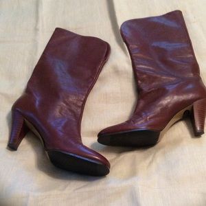 Vintage Selby Dark Brown Leather Boots