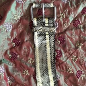 DESIGNER “B-LOW THE BELT” snakeskin BELT