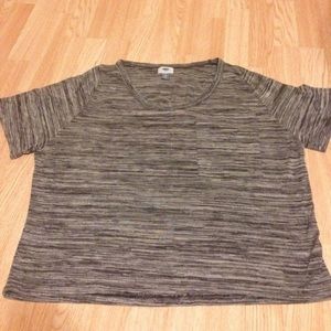 Marbled Grey Oversized Boyfriend Shirt