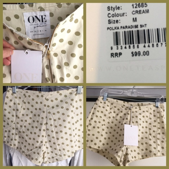 One Teaspoon Adorable Polka Paradise Shorts NWT💝 - Picture 5 of 8