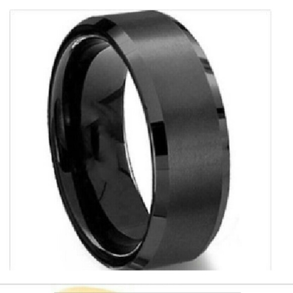 HOST PICK! 💯 (Men's Black Titanium Steel Ring❗️❕)