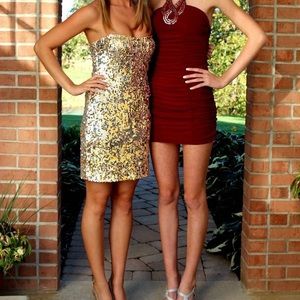 Gold Sequin As U Wish Dress