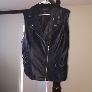 Inc faux leather vest. Like brand new.