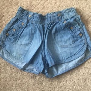 Jolt ruffled Jean shorts