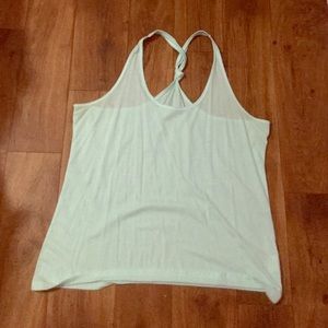 Light blue twist tie tank never worn