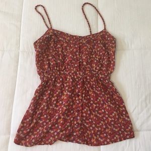 Flower printed top