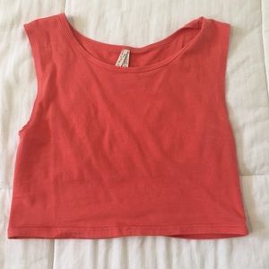 Orange crop top