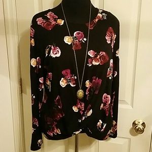 Thakoon Soft Rose Print Top sz XL