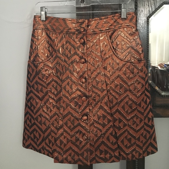 Metallic Tibi skirt