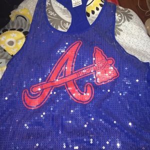 Atlanta Braves sequined tank