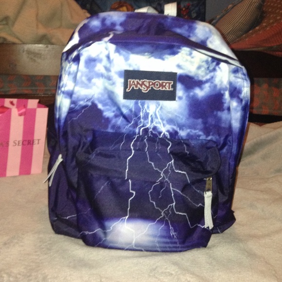 Lightening bolt jansport back pack