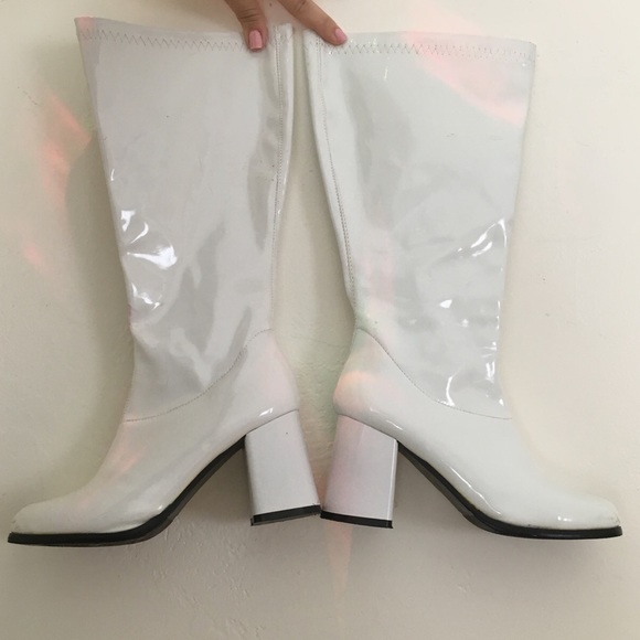 Shoes - white gogo boots