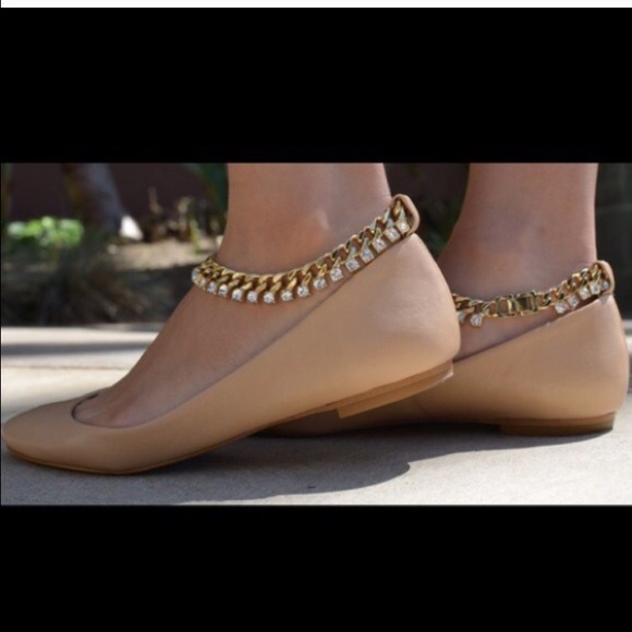 Zara ankle strap flats