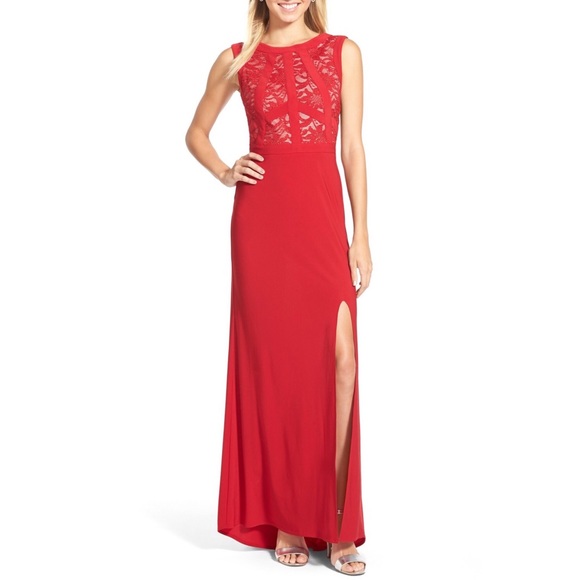 NORDSTROM Lace Bowdice Gown