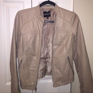 XS- Express minus the leather jacket- tan