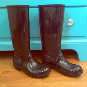 Black Rain Boots