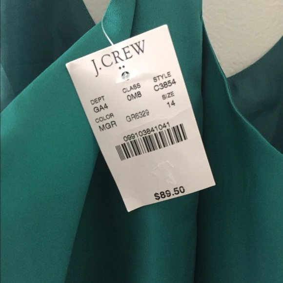 J. Crew green cocktail summer dress